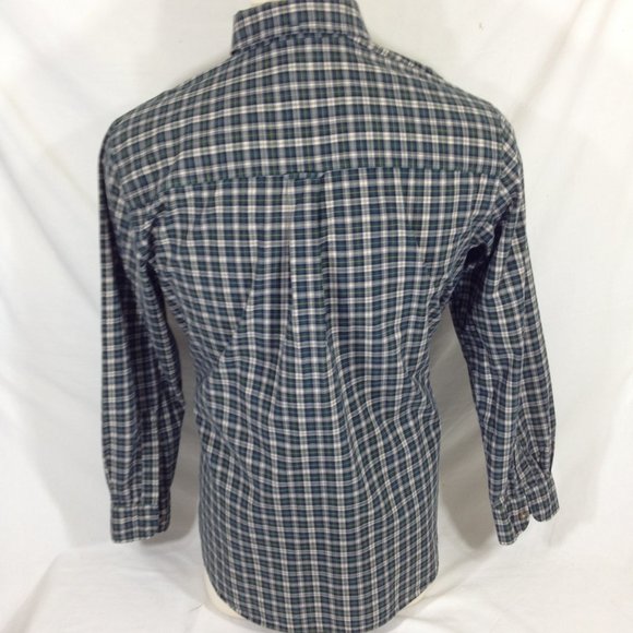 Chaps Green Plaid L/S Shirt Size Large - Picture 6 of 7
